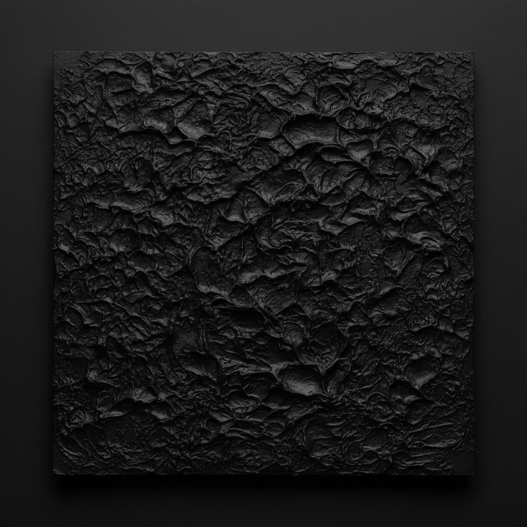 Monolithic Obsidian: A Singular Study Of Primordial Texture And Shadowed Topography — David Moreau