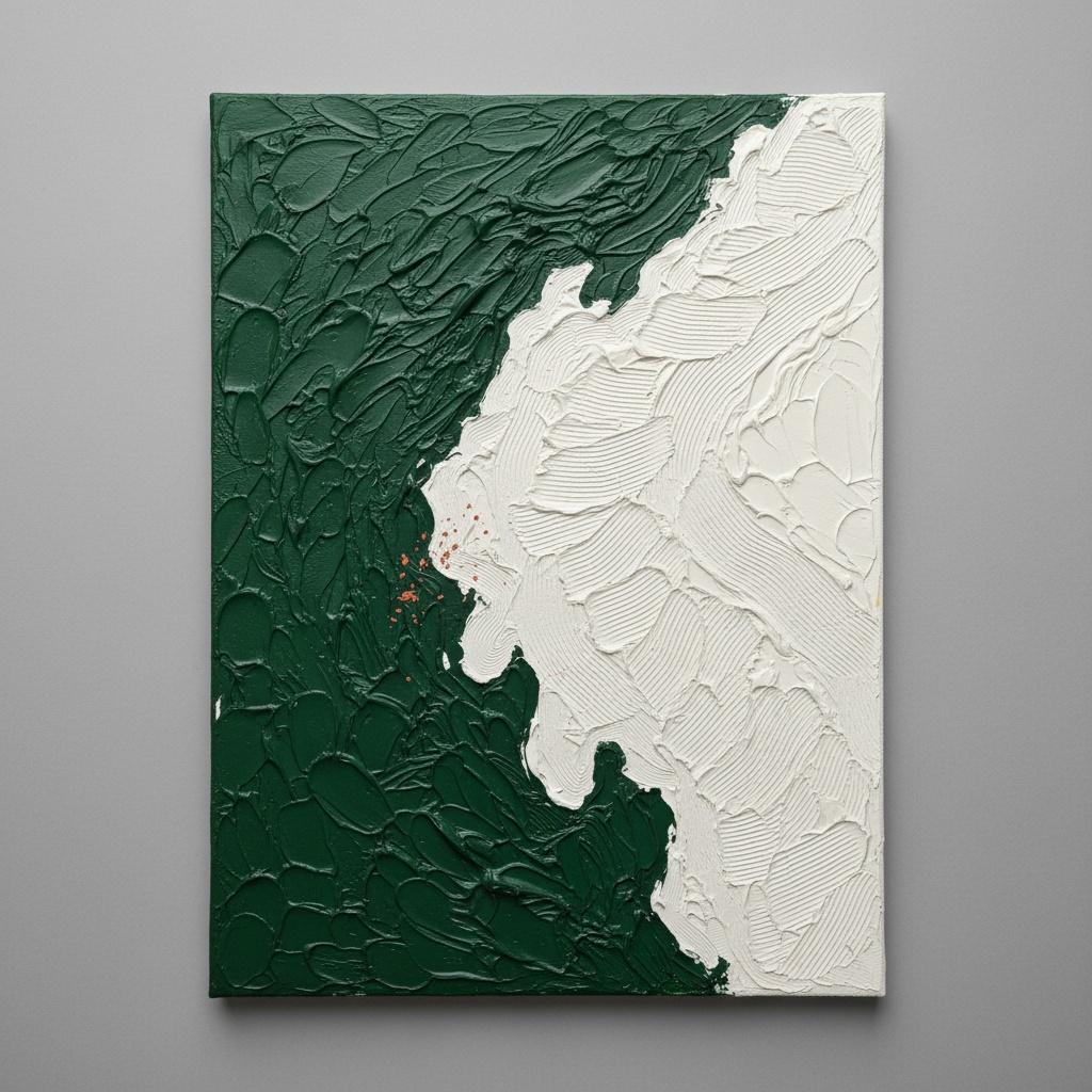 Fragmented Tectonic Silence: A Monumental Study In Deep Forest And Ivory Relief — David Moreau