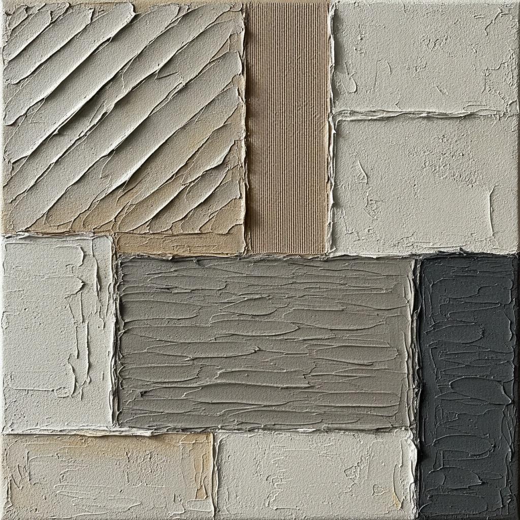 Interlocking Charcoal Planes And Sculptural Earth Tones — David Moreau