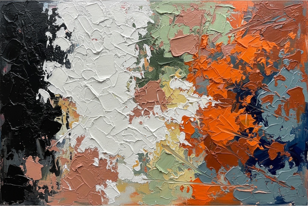 Fragmented Resonance: A Monumental Study Of Kinetic Energy And Sculptural Impasto — Christian Noiret