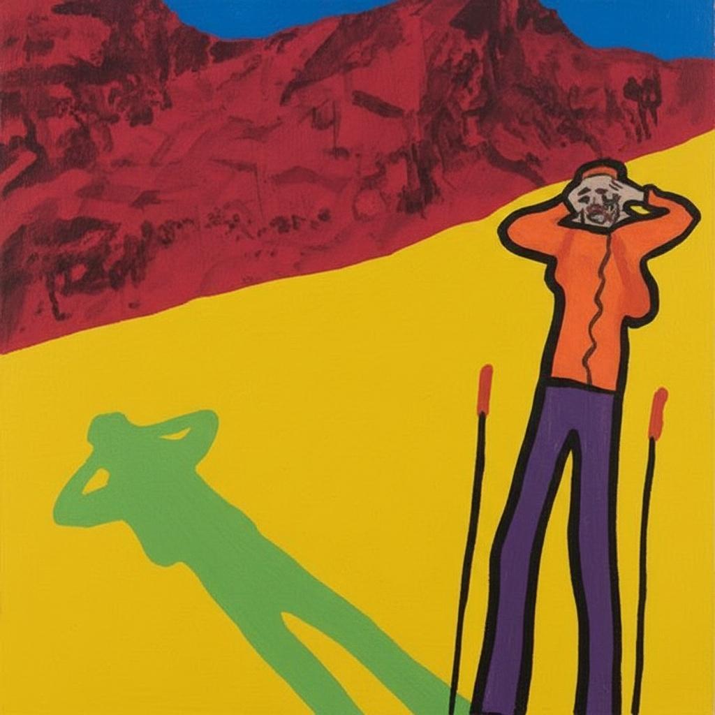 Monolithic Shadows Over A Saturated Crimson Peak And Golden Earthly Plane — Caroline Pelletier