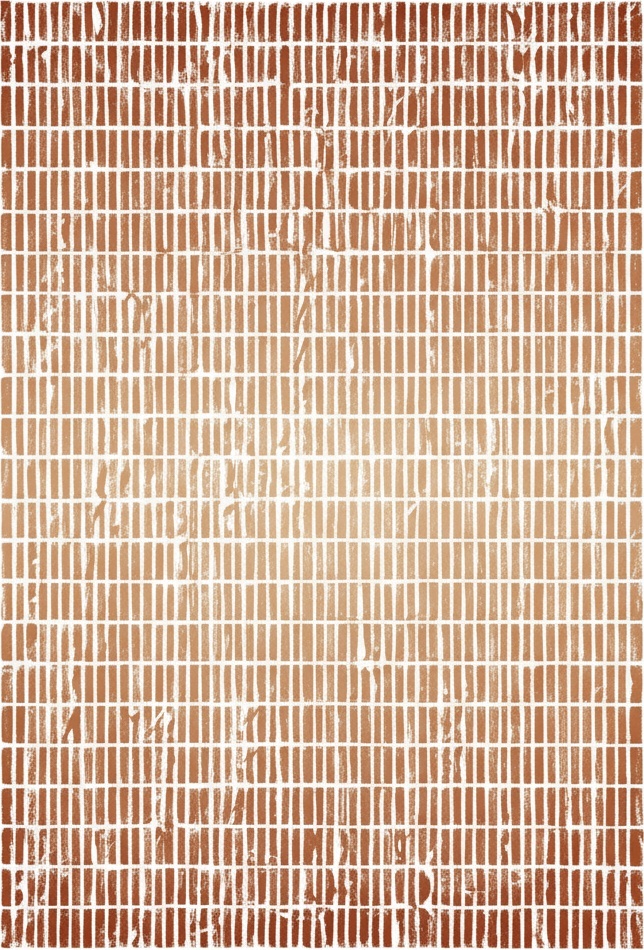 Monolithic Terracotta Rhythm: A Meditative Study In Eroded Geometric Permanence — Laurent Vionnet
