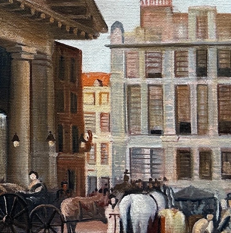Covent Garden Market and St Paul's Church, London - detail