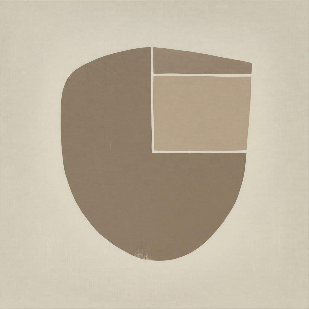 Monolithic Serenity In Taupe: A Singular Study Of Organic Form And Geometric Silence — Laurent Roche