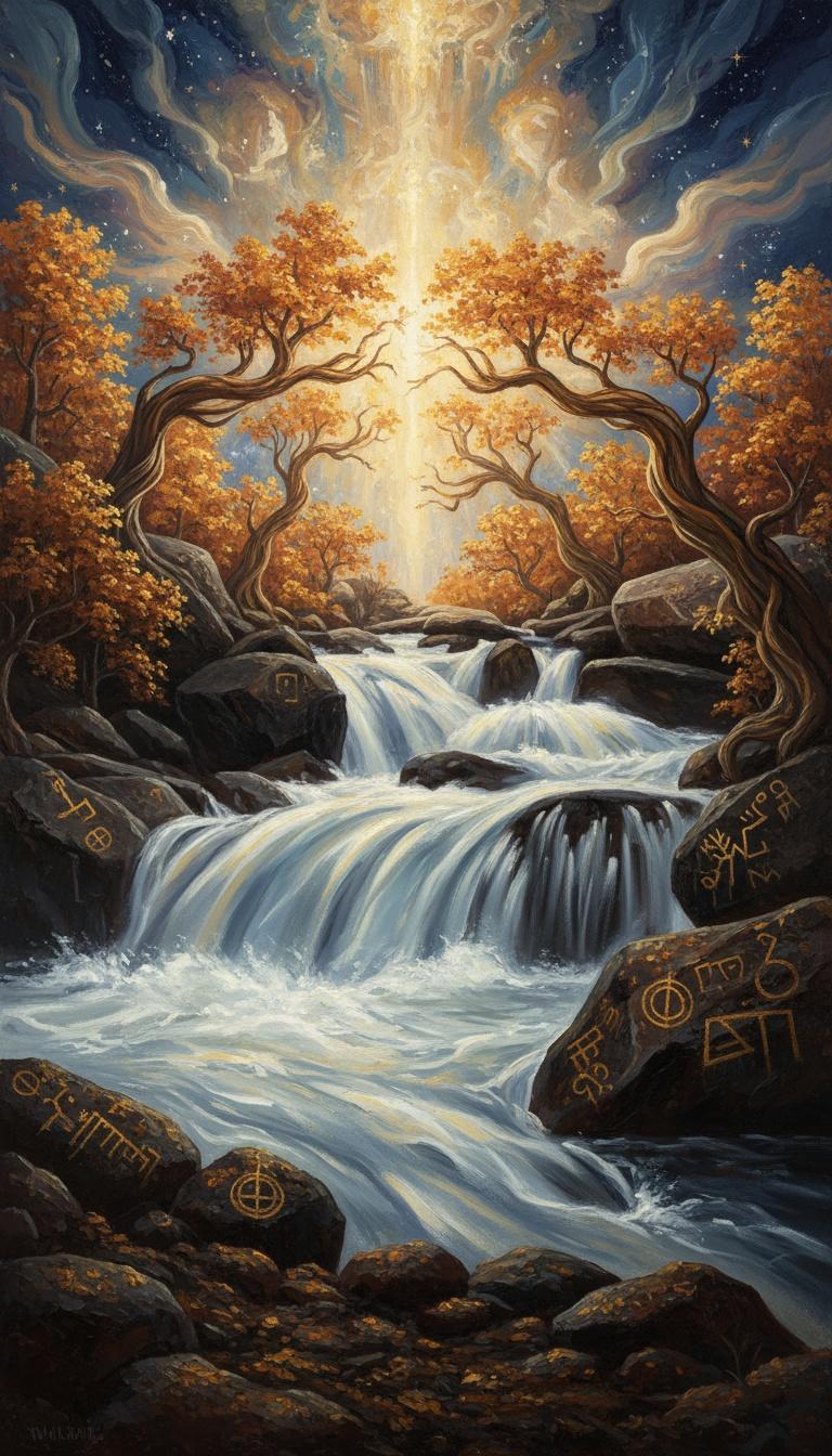 The Empyrean Threshold: A Vision Of Gilded Eternity — Jacques Villedieu