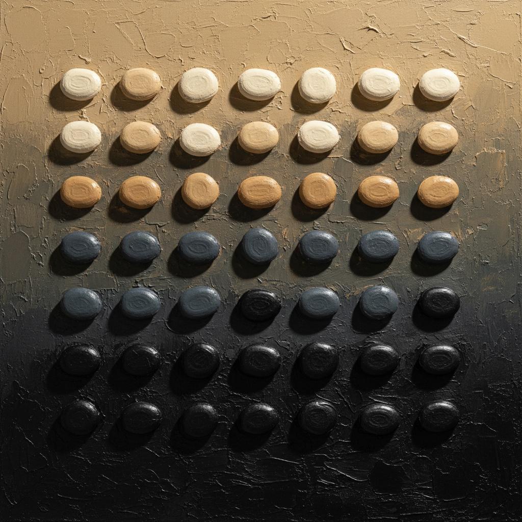 Monolithic Descent: A Rhythmic Study Of Organic Forms And Gradient Shadows — David Moreau