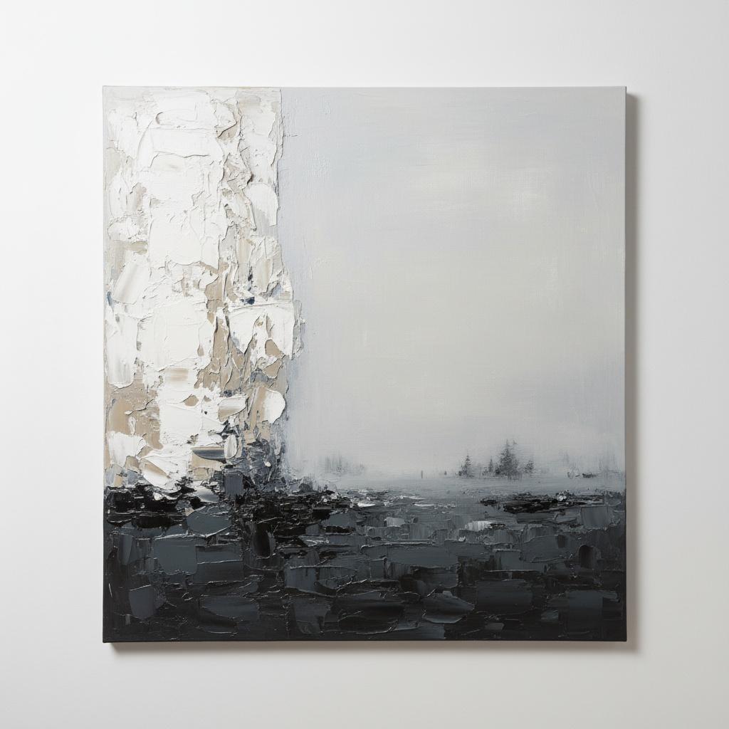 Monolithic Silence: A Sculptural Study Of Light And Obsidian Shadows — David Moreau