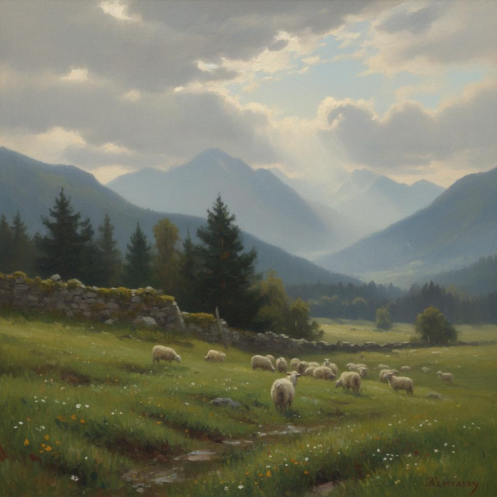 Luminous Serenity Of The Highland Vale — Jacques Villedieu