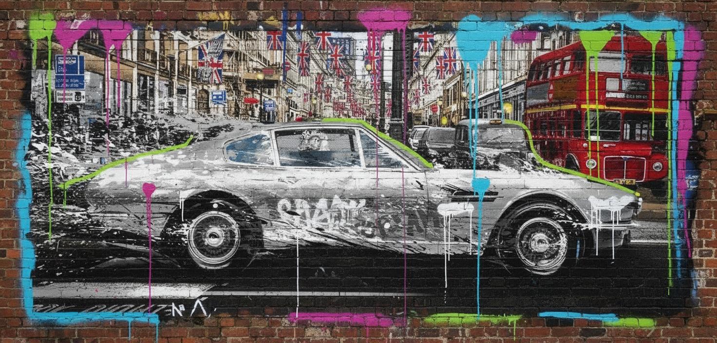 Urban Echoes In Chrome: A Monochromatic Vision Of London’s Neon Pulse — Théo Masson