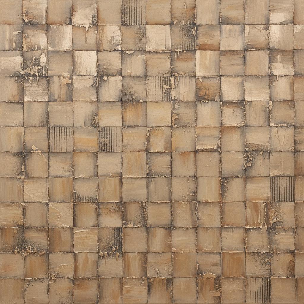 Monolithic Echoes In Earth And Sand: A Singular Mosaic Of Timeless Texture — David Moreau