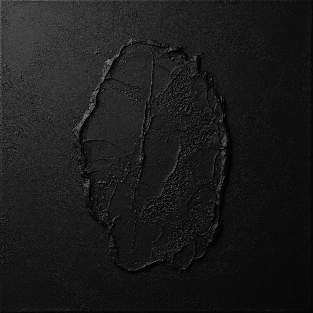 Monolithic Obsidian: A Singular Study Of Sculptural Shadow And Primordial Form — David Moreau