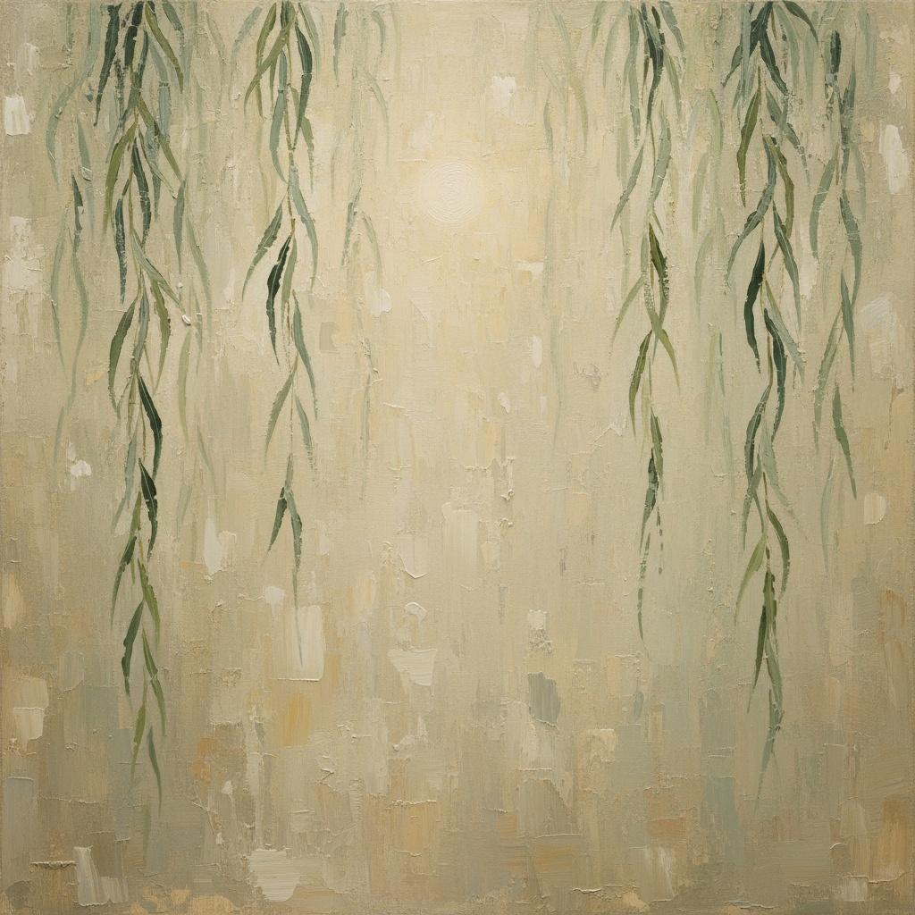 Ethereal Cascades Of Sage: A Meditative Study In Misted Light And Texture — Laurent Roche