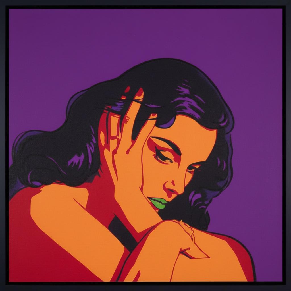 Eternal Silhouette In Violet And Amber: A Singular Vision Of Melancholic Grace — Caroline Pelletier