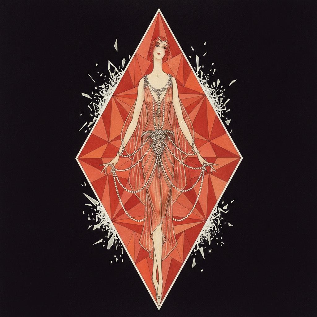 Fragmented Terracotta Diamond And The Shattering Pearl Motif — Valentin Laurent De Courcey