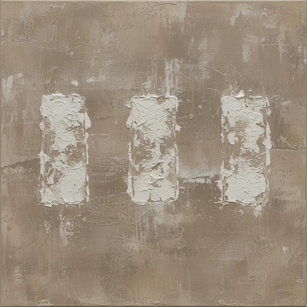 Monolithic Echoes In Taupe: A Meditative Study Of Textured Earth And Silence — David Moreau