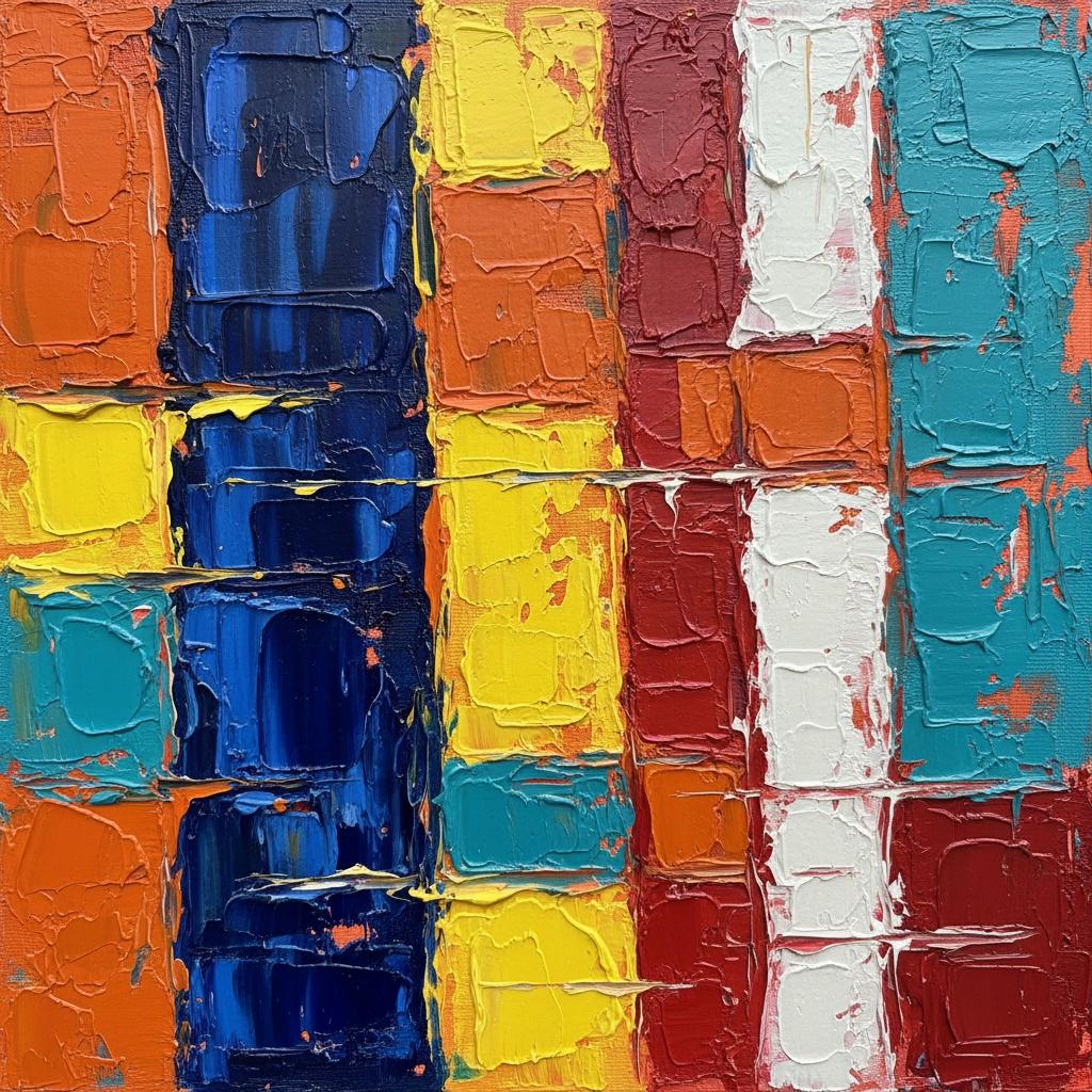 Chromatic Fragments In Motion: A Monumental Mosaic Of Sculptural Impasto And Primal Energy — Christian Noiret