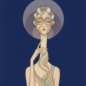 Serpentine Silhouettes In Sage And Indigo — Valentin Laurent De Courcey