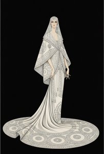 Radial Lace And The Silvered Silhouette — Valentin Laurent De Courcey, Art Deco