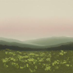 Ethereal Silhouettes In Sage And Rose: A Singular Monument Of Textured Serenity — Laurent Roche, Soft Minimalism
