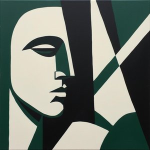 Fragmented Silhouette In Eternal Shadow: A Monolithic Study Of Geometric Form And Silence — Laurent Fabre, Neo-abstract Art