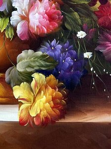 Baroque Floral Still Life With Peonies