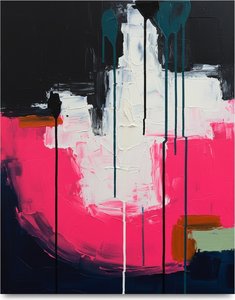 Monolithic Descent In Magenta And Midnight: A Singular Expression Of Abstract Gravity — Christian Noiret