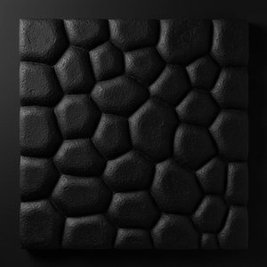 Monolithic Obsidian Tessellation: A Singular Study In Somber Organic Geometry And Shadow — David Moreau