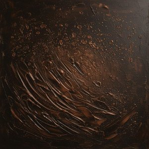 Earthen Echoes Of A Monolithic Swirl In Deep Umber And Bronze — David Moreau, Abstract Expressionism