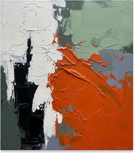 Monolith In Motion: A Singular Study Of Kinetic Orange And Structural Shadow — Christian Noiret