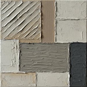 Interlocking Charcoal Planes And Sculptural Earth Tones — David Moreau