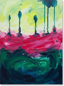 Celestial Resonance In Magenta And Citron: A Singular Study Of Kinetic Light — Christian Noiret