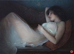 Reclining In White — Jeremy Lipking
