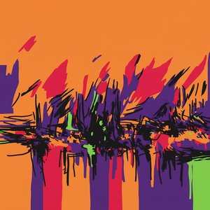 Primal Horizon: An Energetic Convergence Of Crimson Spikes And Radiant Amber Fields — Caroline Pelletier, Aggressive Confrontational Pop