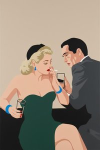 Silent Echoes In Cerulean: A Singular Study Of Intimacy And Noir Elegance — Charles Delorme