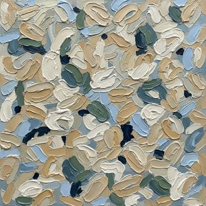 Ethereal Tides Of Sand And Slate In A Meditative Impasto Mosaic — Christian Noiret