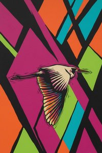Fragmented Ascent: A Study In Prismatic Flight — Marion Pelletier, Expressionism