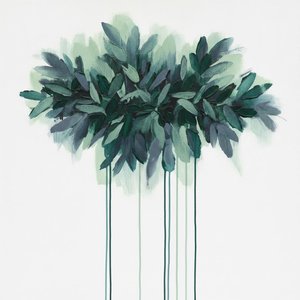 Descending Verdant Tides Of Deep Teal And Sage — Christian Noiret