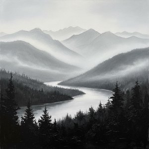 Ephemeral Descent Through Mist-veiled Sinuous Vistas Of Deep Contemplation — Laurent Garnier