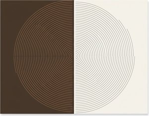 Rhythmic Convergence Of Umber And Cream In A Singular Geometric Orbit — Laurent Fabre