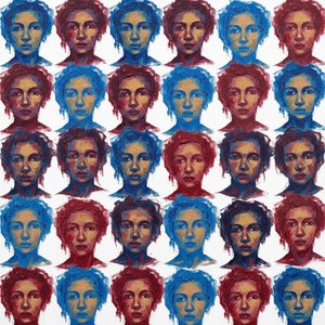Rhythmic Echoes of the Soul in a Mosaic of Crimson and Cerulean