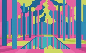 Chromatic Equilibrium: The Digital Arboretum — Olivier Renard, Pop Art