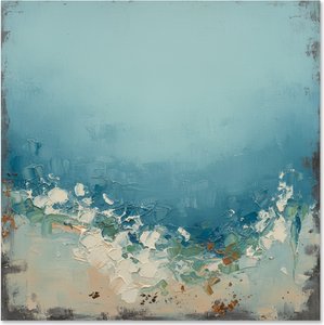 Ethereal Cerulean Tides: A Singular Study Of Atmospheric Depth And Sculptural Light — Christian Noiret
