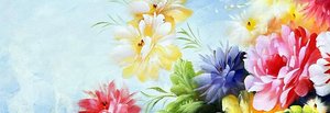 Impressionist Floral Arrangement On Stone Ledge