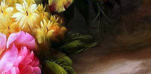 Vibrant Romanticist Floral Still Life