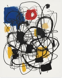 Entangled Primaries: A Singular Study Of Kinetic Chaos And Calligraphic Tension — Christian Noiret, Contemporary Abstract