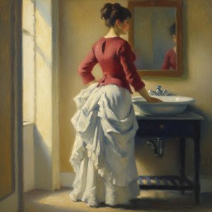 Crimson Solitude: A Fragmented Reflection — Marc Duvallier