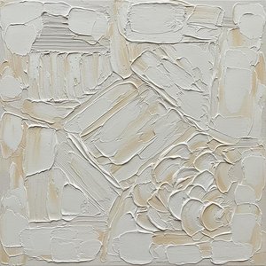 Tectonic Silence: A Monochromatic Study In Sculptural Relief And Tactile Serenity — David Moreau, Contemporary Abstraction