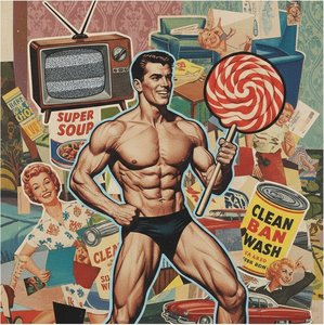 Fragmented Nostalgia: A Heroic Symphony Of Mid-century Americana And Pop Art Chaos — Élise Bonnet
