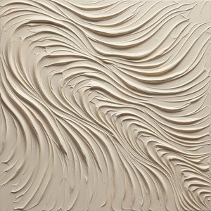 Sculpted Serenity In Ecru: A Monolithic Study Of Fluid Organic Motion — David Moreau, Contemporary Abstraction