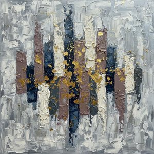 Golden Rhythms In Midnight Navy: A Monumental Study Of Textured Verticality — David Moreau
